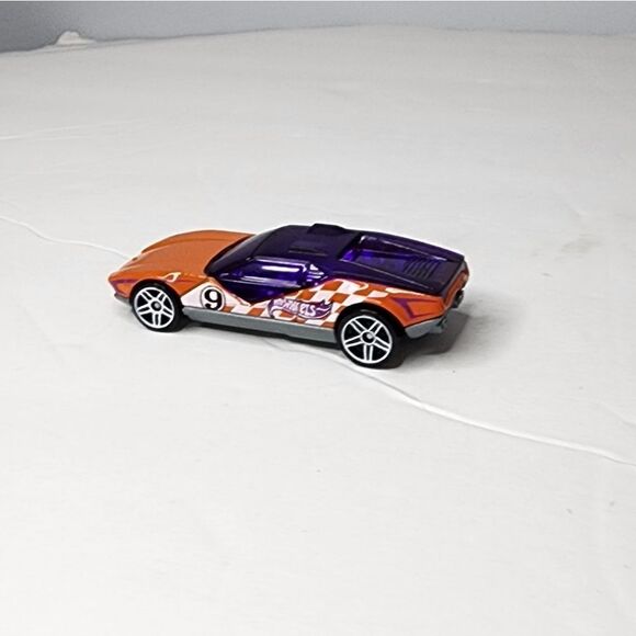 Hot Wheels 2008 LA FASTA Orange w/purple; #9 Multi Pack exclusive Loose - Picture 2 of 6